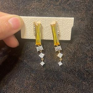 Yellow Gold Plated Handcrafted Earrings